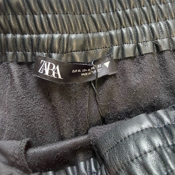 Brand New Zara pleather joggers - Picture 2 of 5